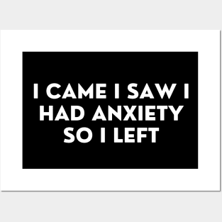 Anxiety Funny Design Posters and Art